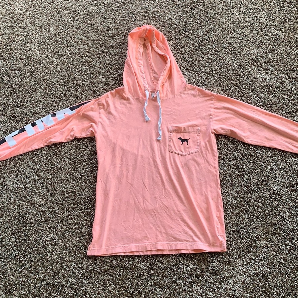 Pink XS Long Sleeve With Hood
